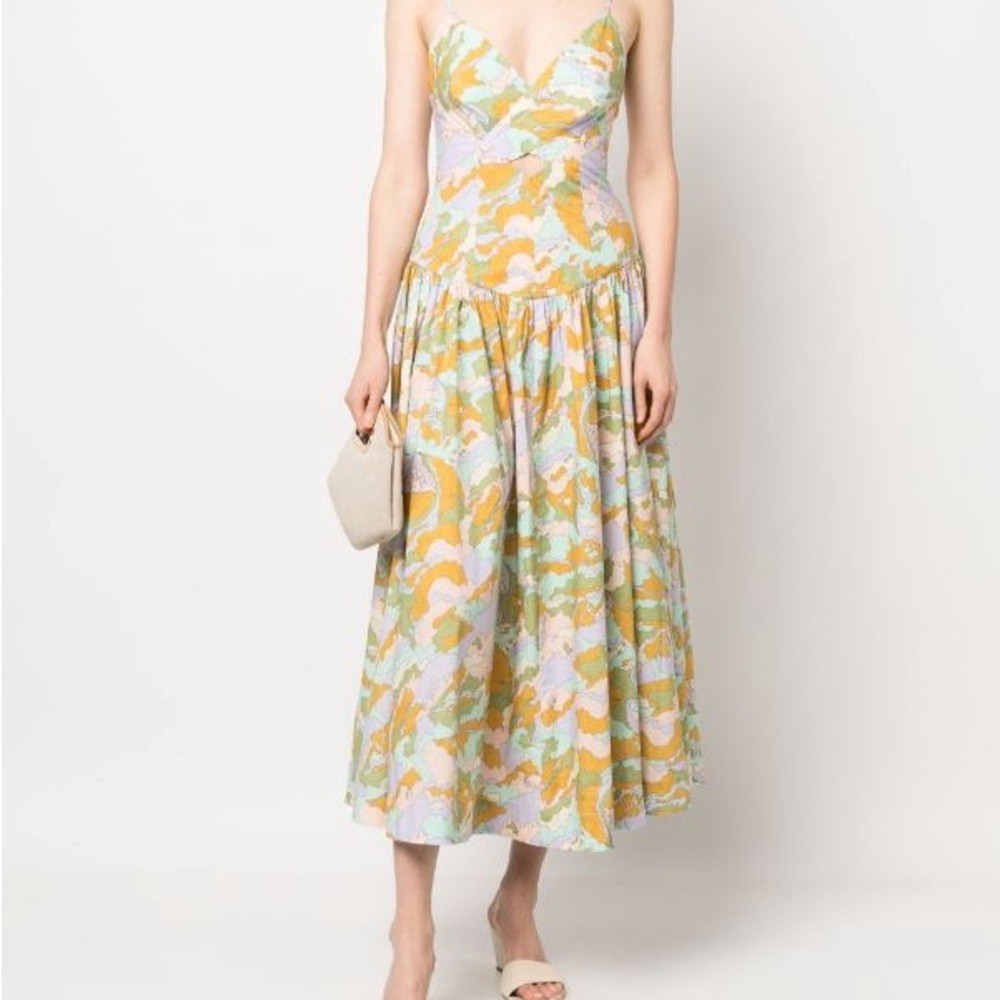 Alemais Romulus Crossover Midi Dress